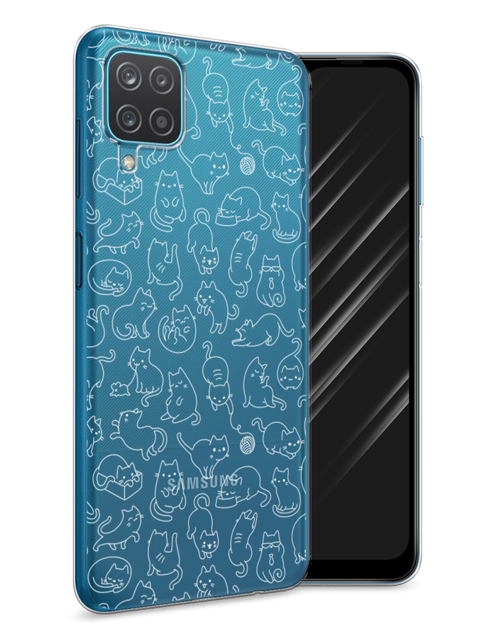

Чехол Awog на Samsung Galaxy A12 / Самсунг A12 "Шкодливые котики", Разноцветный, 2101650-2