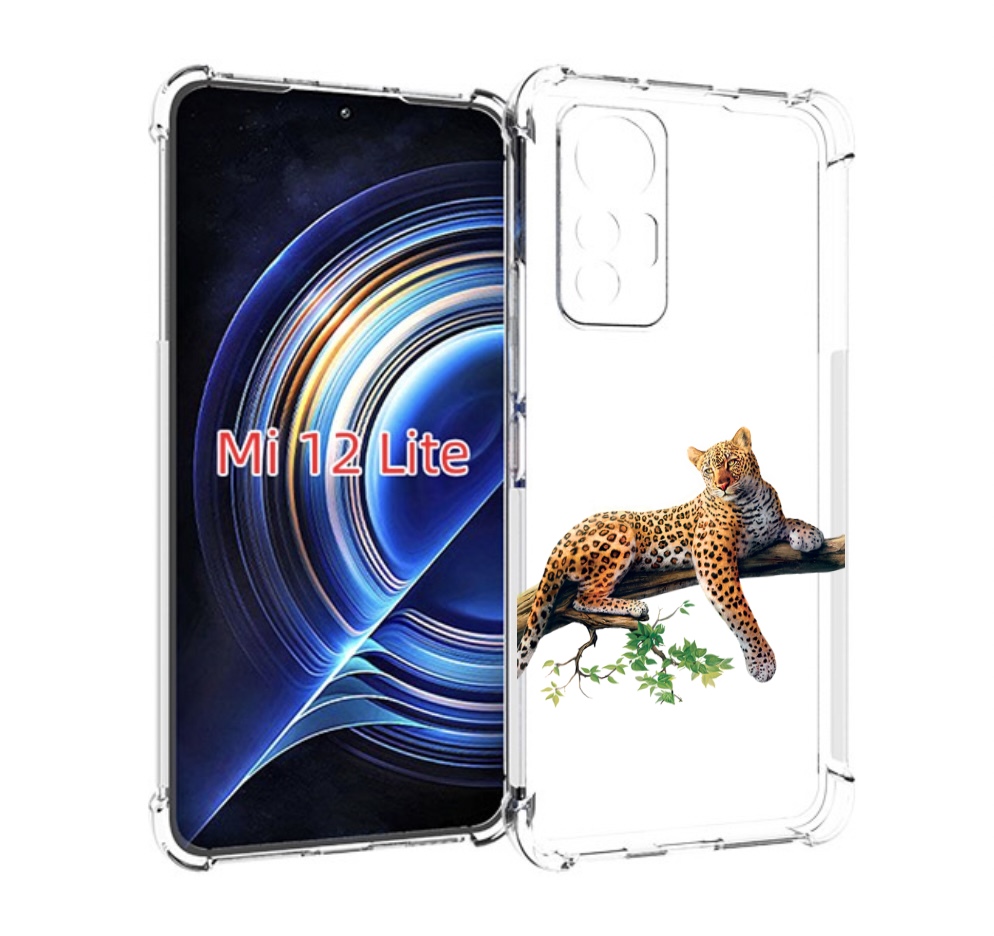 

Чехол MyPads леопард-на-дереве детский для Xiaomi 12 Lite, Прозрачный, Tocco