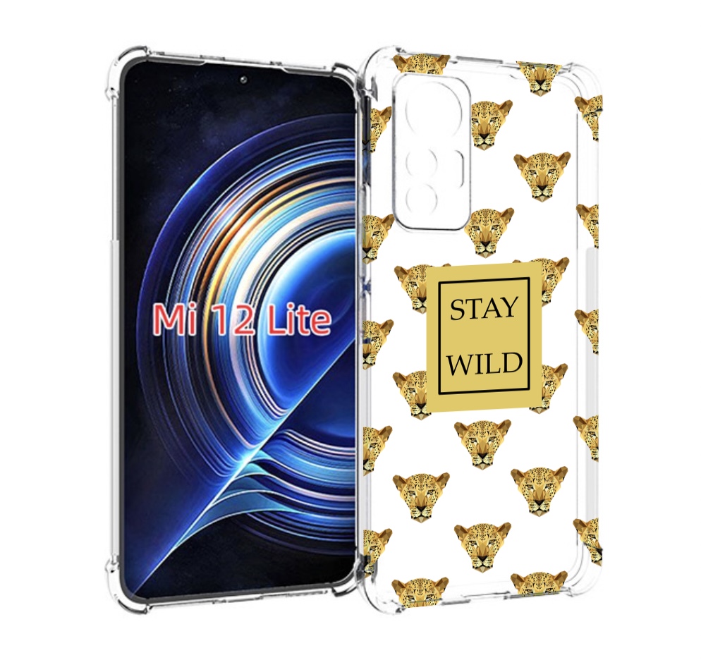 

Чехол MyPads леопард-вайлд для Xiaomi 12 Lite, Прозрачный, Tocco