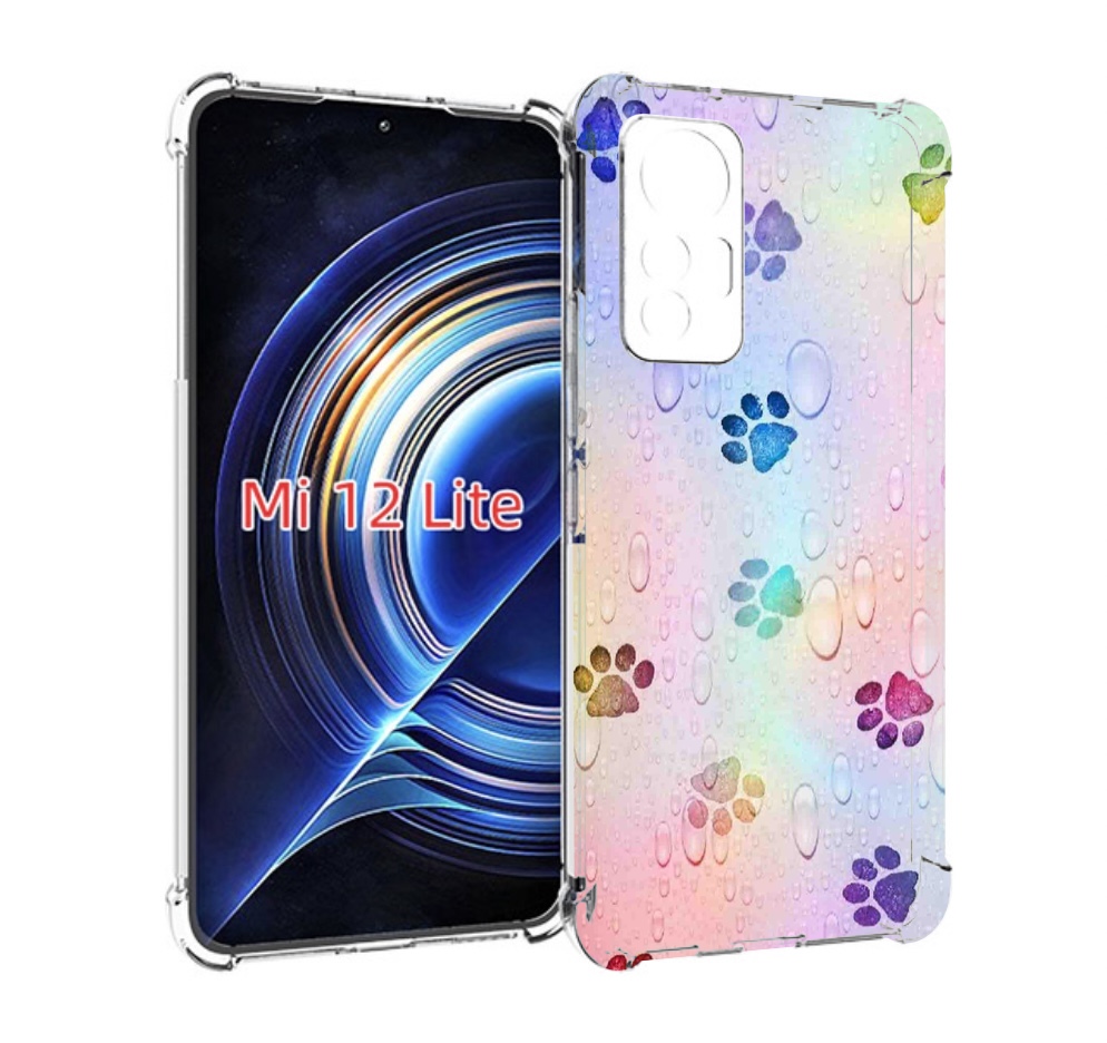 

Чехол MyPads лапки для Xiaomi 12 Lite, Прозрачный, Tocco