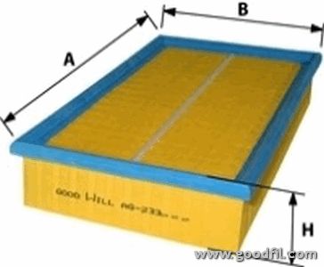 

Фильтр воздушный GOODWILL AG 233