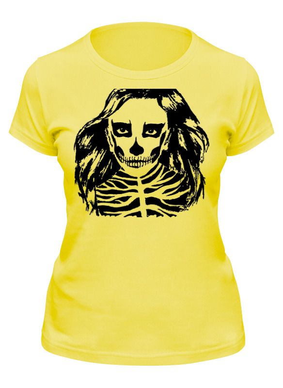 

Футболка женская Printio Halloween girl желтая S, Желтый, Halloween girl