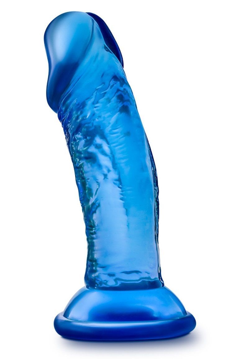 фото Синий анальный фаллоимитатор sweet n small 4 inch dildo with suction cup - 11,4 см. blush novelties