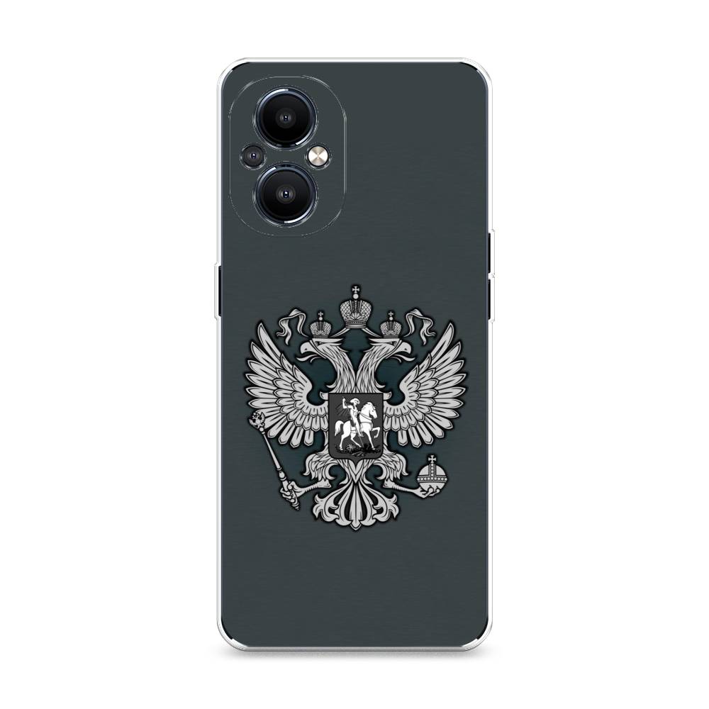 фото Силиконовый чехол "герб россии серый" на oneplus nord n20 5g awog