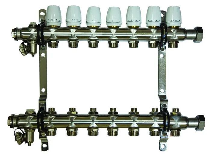 

Коллекторная группа 1" х 3/4 - 7 контуров Millennium KGR1007, kollmillbez