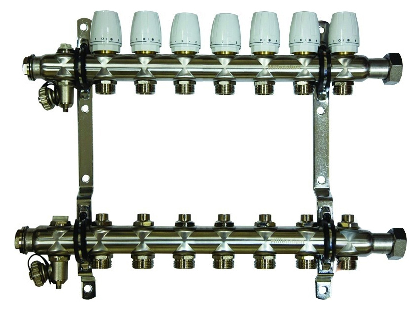

Коллекторная группа 1" х 3/4 - 7 контуров Millennium KGR1007, KGR-АМС