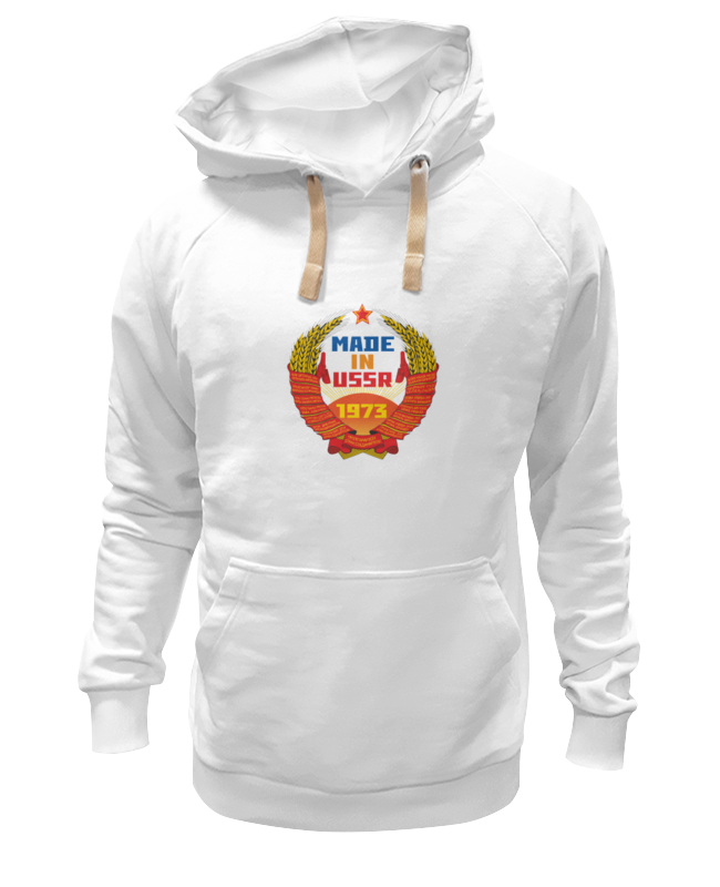 

Худи унисекс Printio Made in ussr 1973 белое M, Белый, Made in ussr 1973