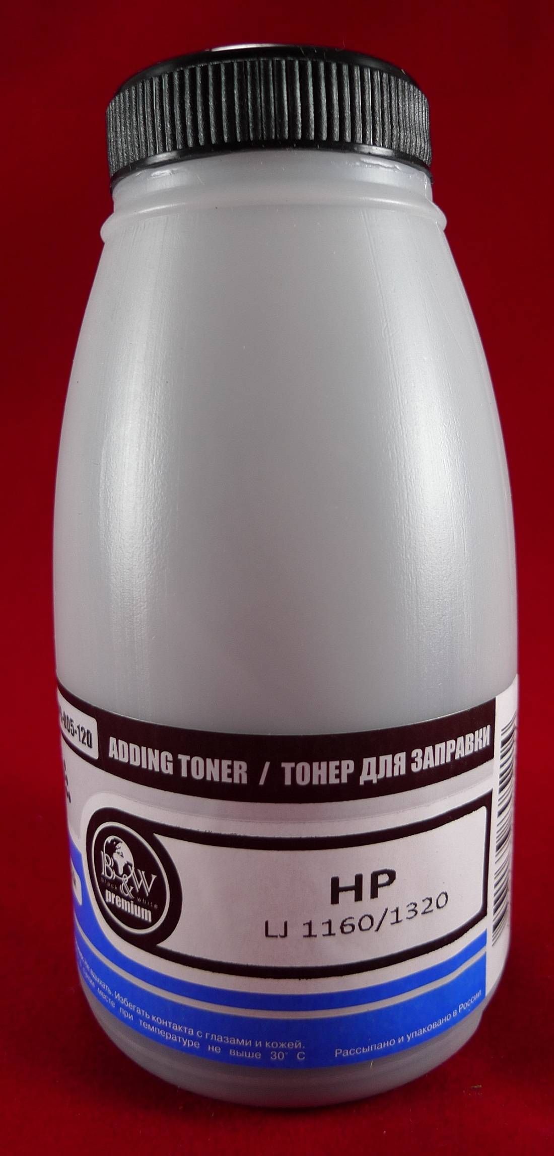 

Тонер Black&White HPR-005-120, Черный, для картриджей Q5949A, CRG-708