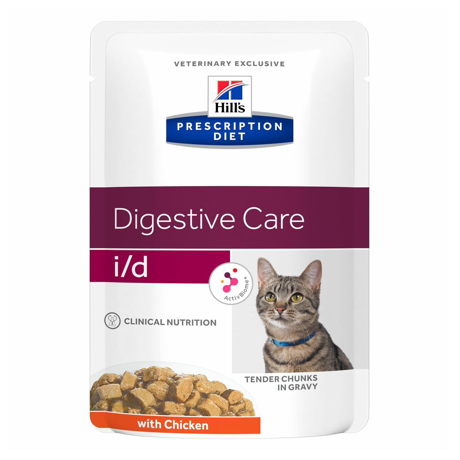 Влажный корм для кошек Hill's Digestive Care с курицей, лечение заболеваний ЖКТ, 85 г