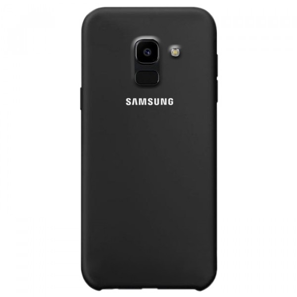 фото Cиликоновый чехол soft touch для samsung j600f galaxy j6 (2018) (черный / black) epik