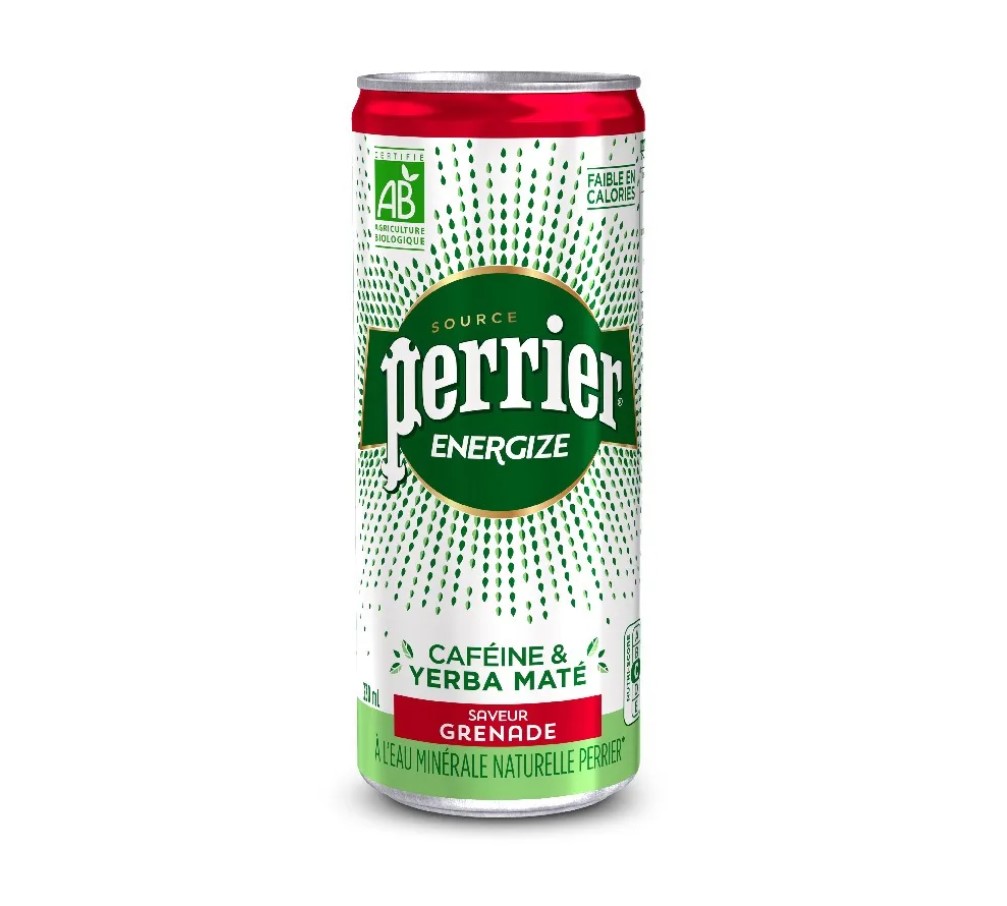 Напиток энергетический Perrier Energize гранат тонизирующий газированный 0,33 л