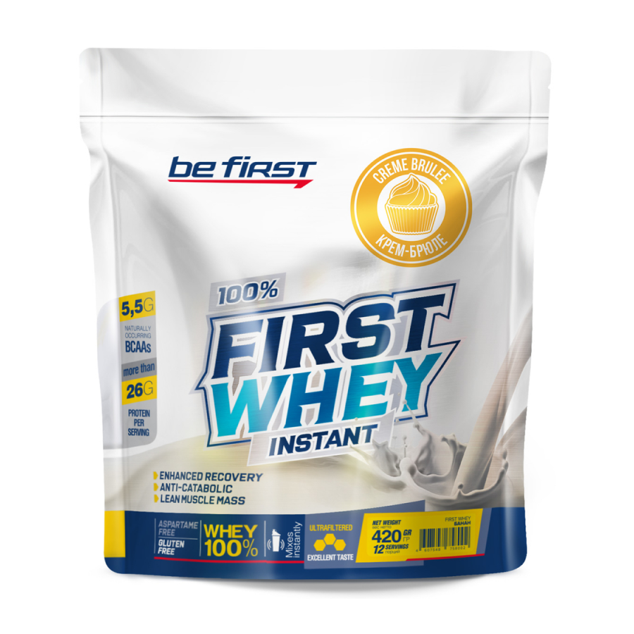 

Сывороточный протеин Be Firts First Whey Instant Creme Brulee, 420 г