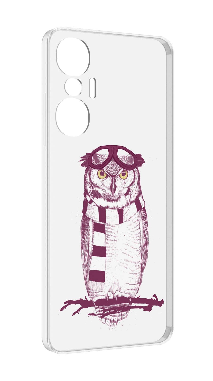 

Чехол MyPads сова-летчик для Infinix Hot 20S противоударный, Tocco