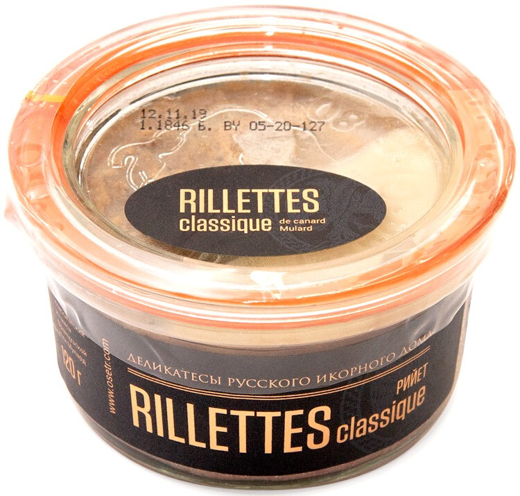 Паштет из мяса уток Галерея вкусов Rillettes De Canard Mulard 160 г 549₽