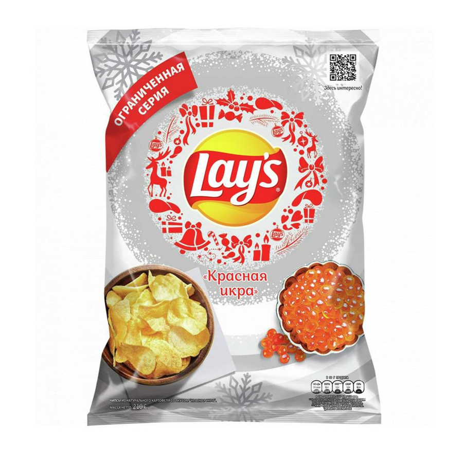 

Чипсы картофельные Lay's Красная икра 210 г