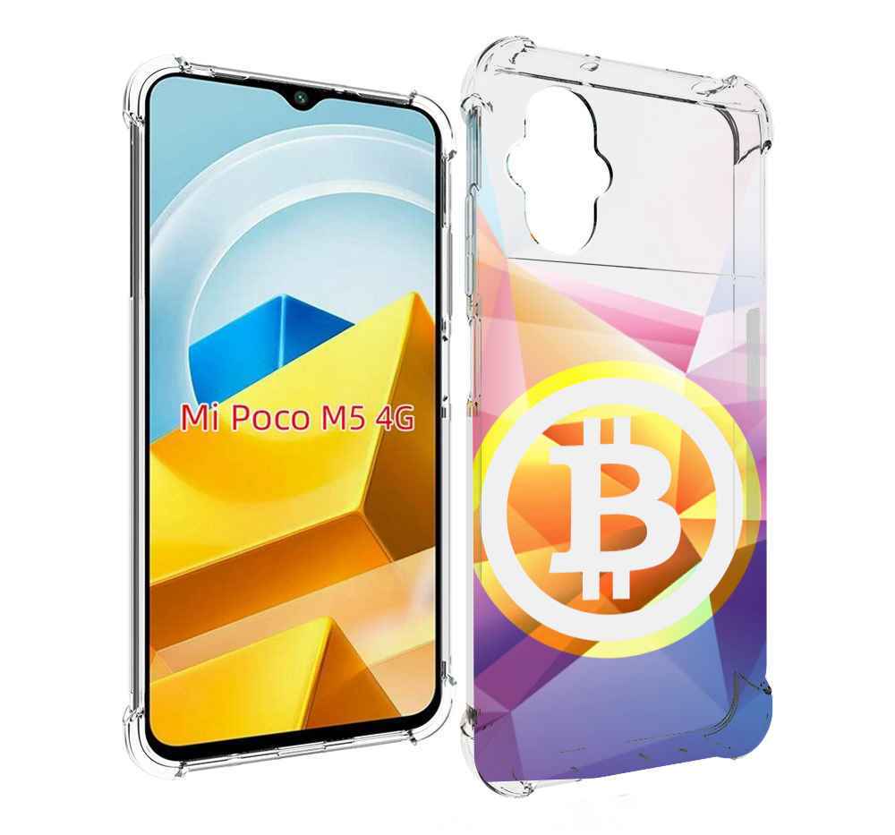 

Чехол Mypads Биткоин Для Poco M5 Противоударный, Прозрачный, Tocco