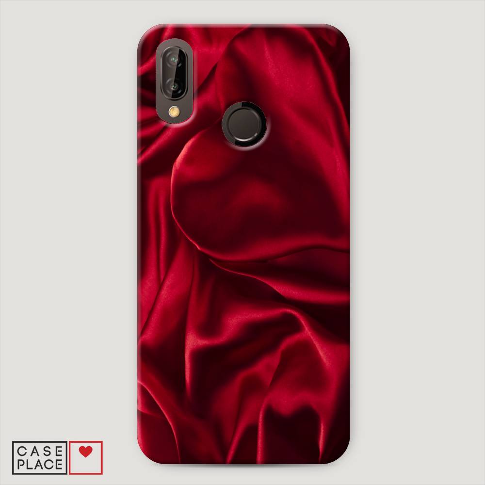 

Чехол Awog "Текстура красный шелк" для Huawei P20 Lite, 64420-2