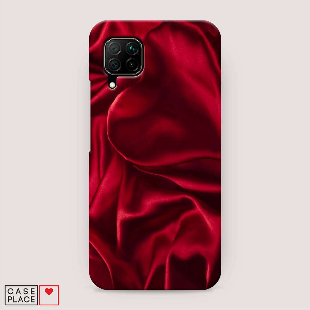 фото Чехол awog "текстура красный шелк" для huawei nova 6 se
