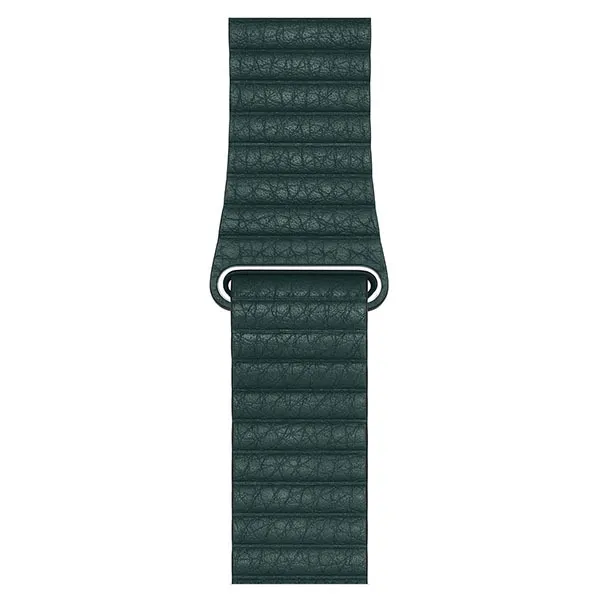 

Ремешок кожаный для Apple Watch 42/44мм (2), темно-зеленый, на магните