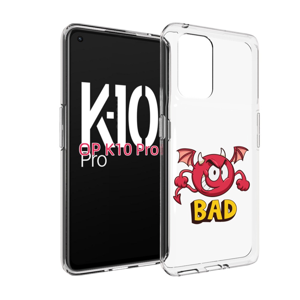 

Чехол MyPads плохой для OPPO K10 Pro, Прозрачный, Tocco