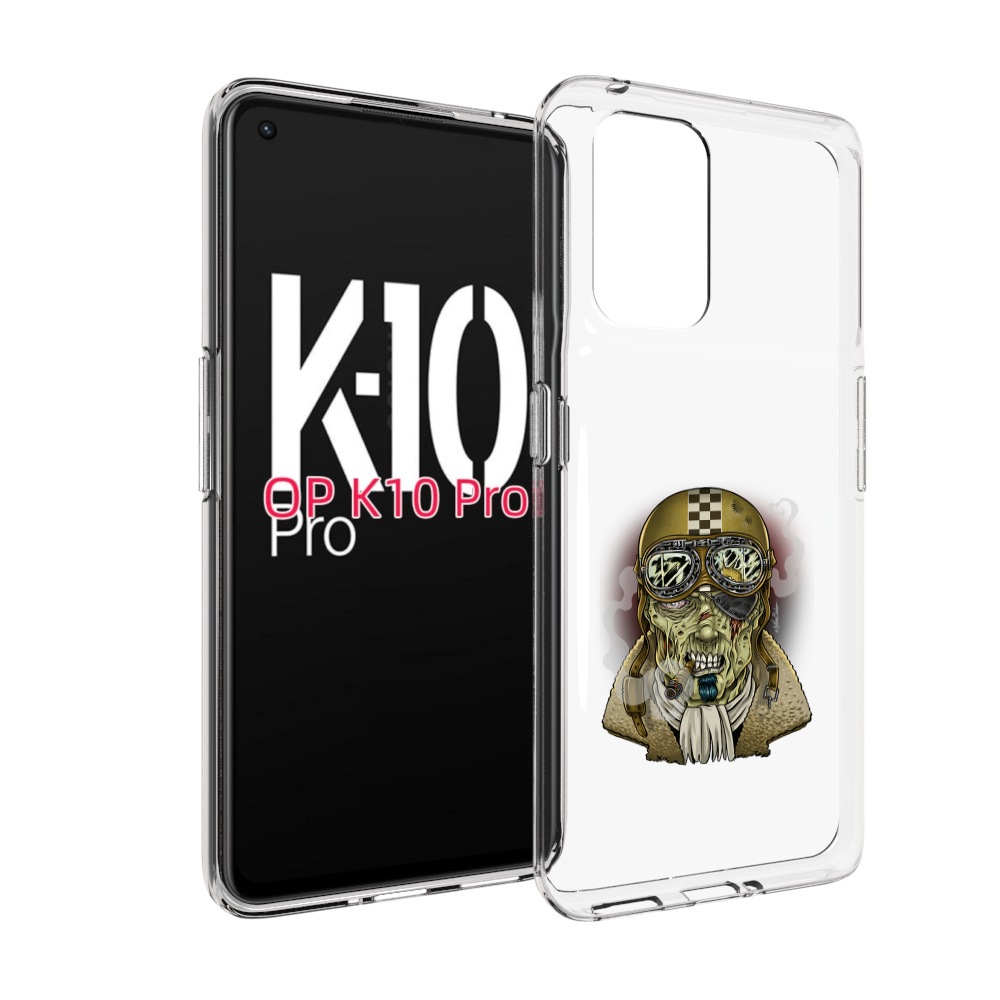 

Чехол MyPads военный зомби для OPPO K10 Pro, Прозрачный, Tocco