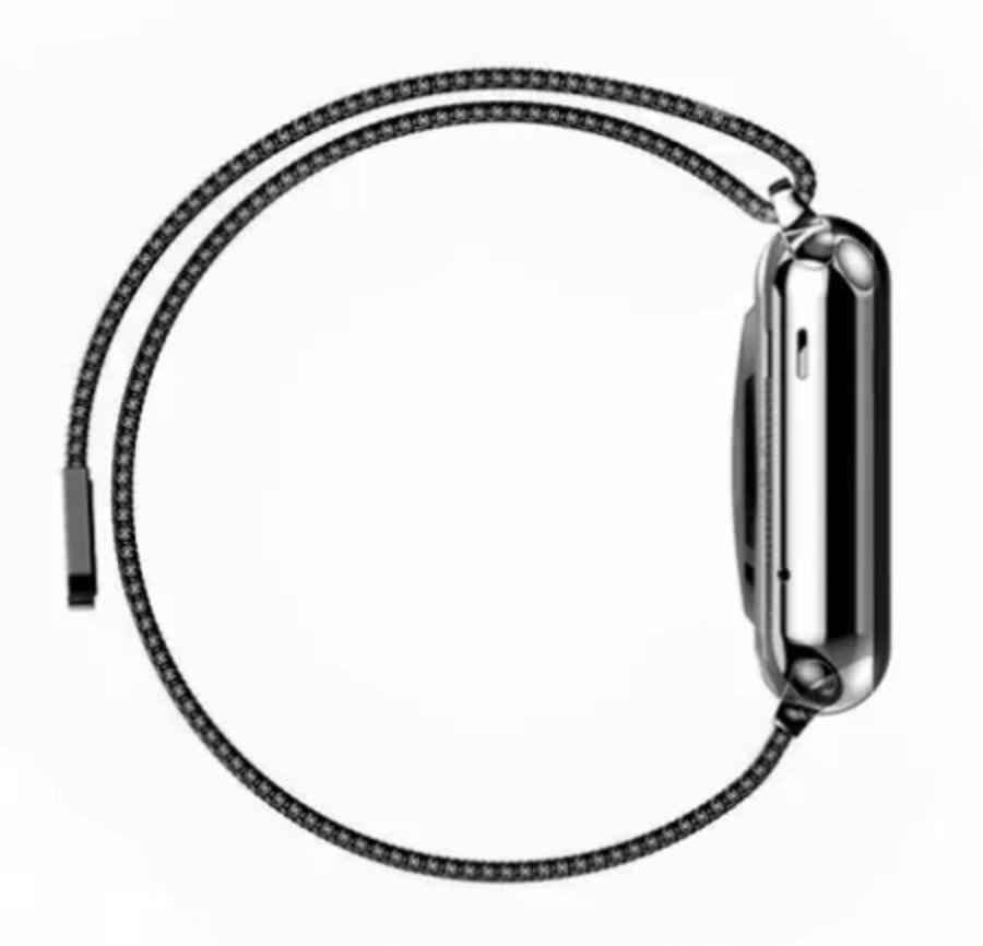 

Ремешок миланcкий из нержавеющей стали для Apple Watch 38/40мм (18), темно-серый,