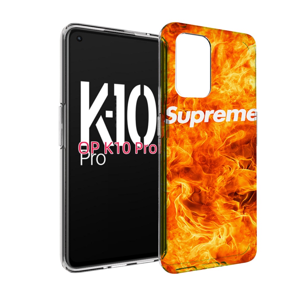 

Чехол MyPads пламя-пламенное суприм для OPPO K10 Pro, Прозрачный, Tocco