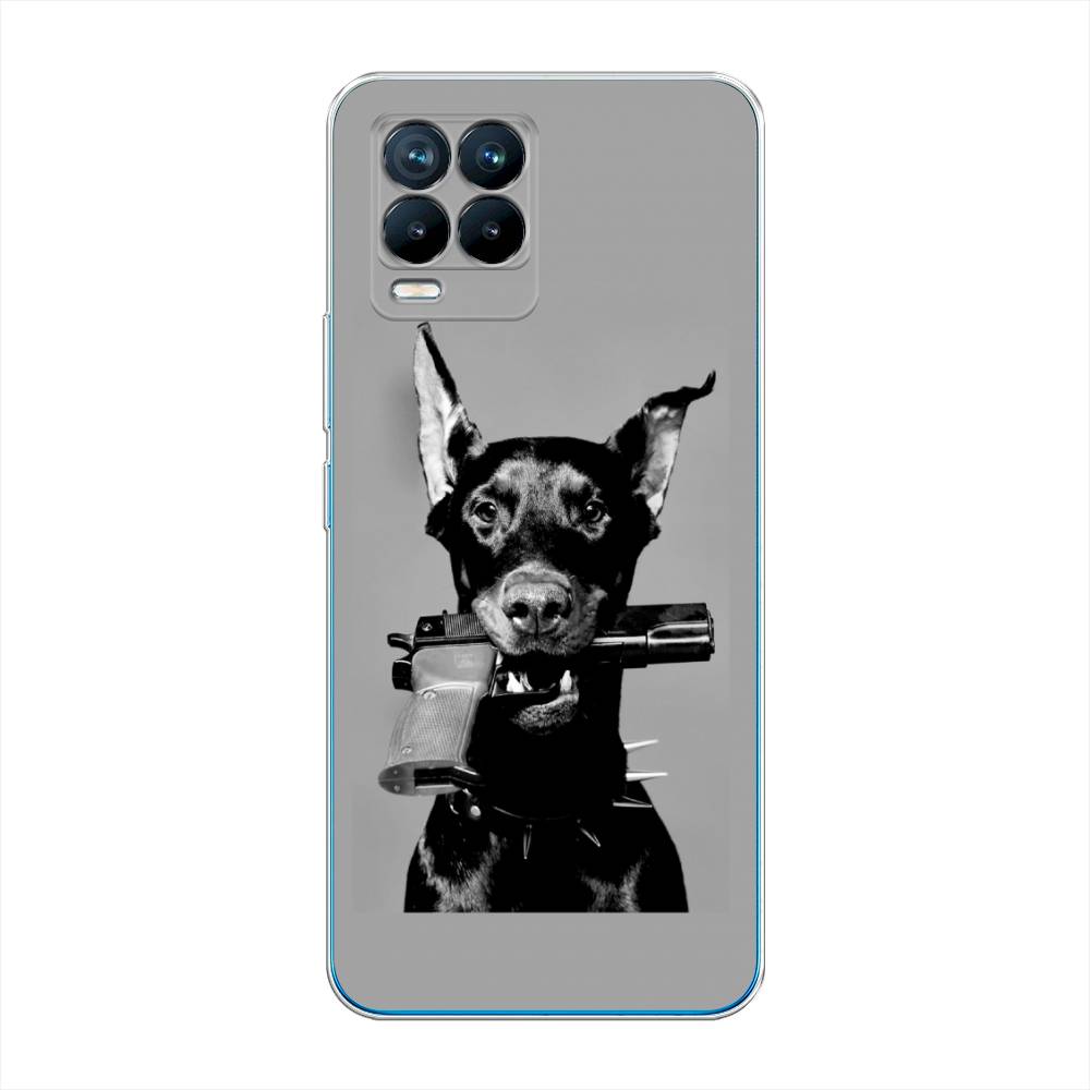 

Силиконовый чехол "Доберман" на Realme 8 Pro, Разноцветный, 255550-1