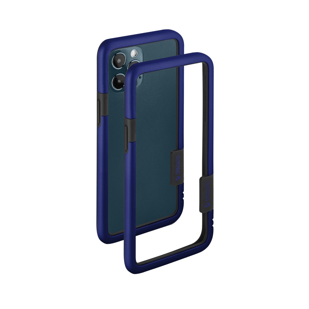 фото Чехол защитный soft bumper для apple iphone 12 pro max, синий, deppa