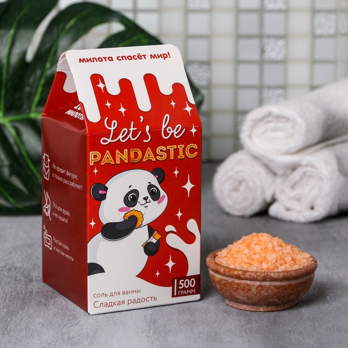 

Соль в коробке молоко Let's be PANDASTIC, 500 г, Милая панда