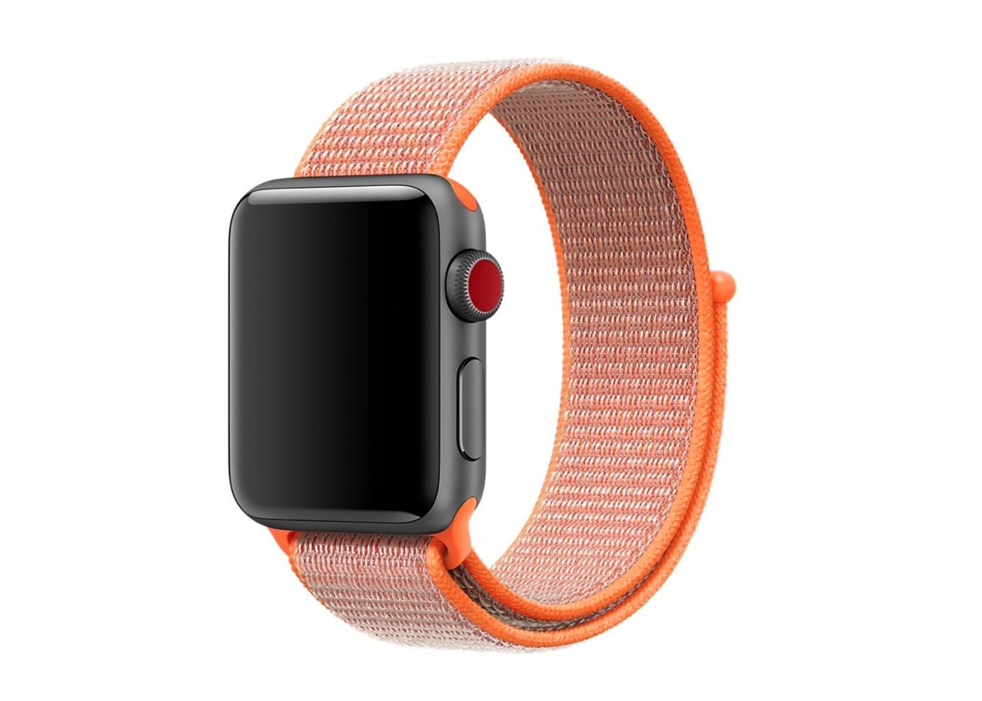 

Ремешок нейлоновый для Apple Watch 42/44мм (17), нектариновый, на липучке