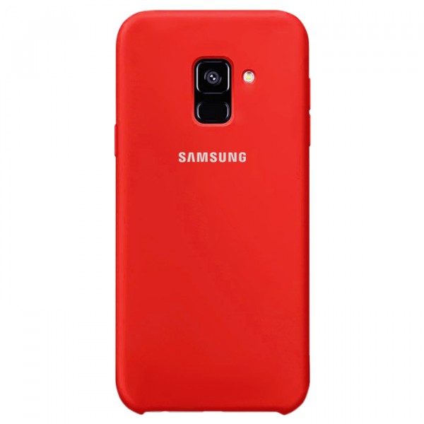 фото Cиликоновый чехол soft touch для samsung galaxy a6 (2018) (красный / red) epik