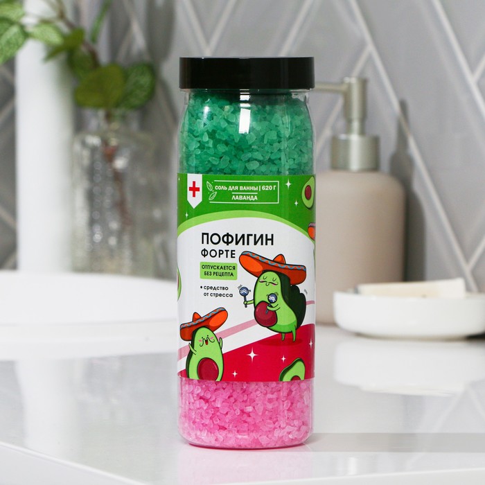 

Соль для ванны "Пофигин" 620 г аромат лаванды, Красотин Форте