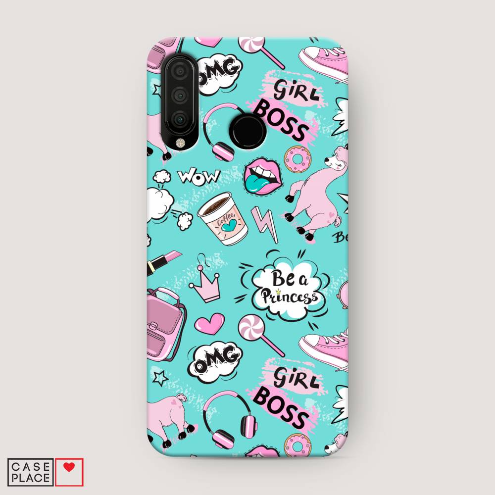 

Чехол Awog "Стильная лама" для Huawei P30 Lite