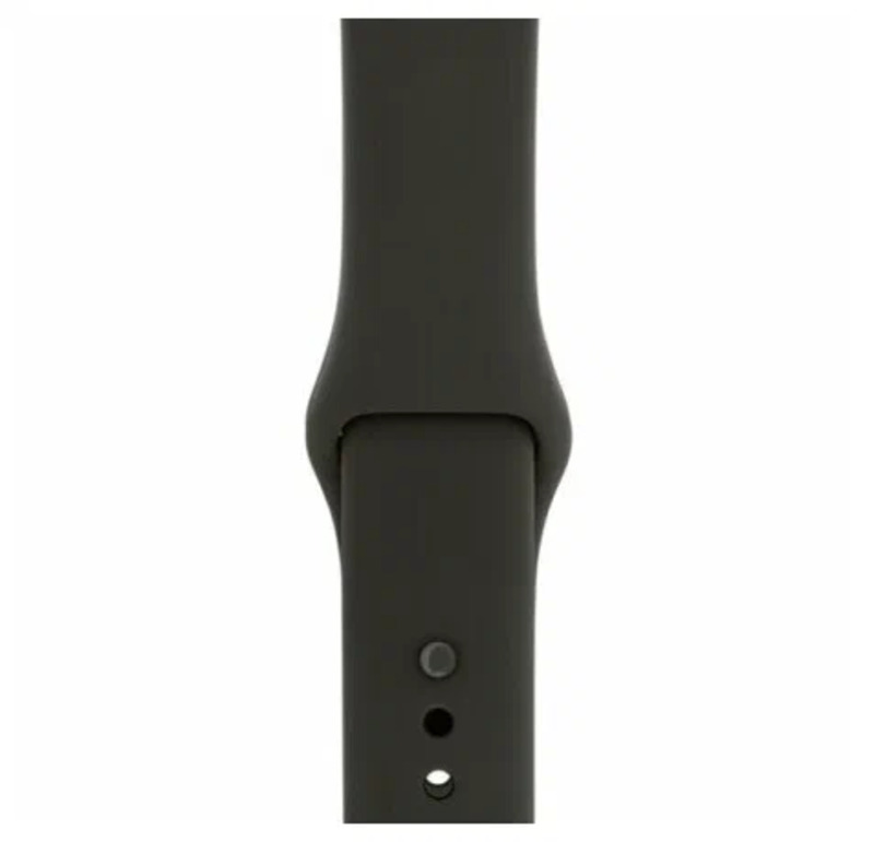 

Ремешок силиконовый для Apple Watch 42/44мм (15), угольный, на кнопке