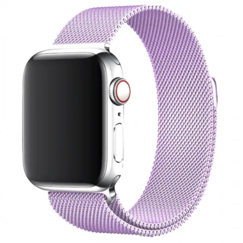 

Ремешок миланcкий из нержавеющей стали для Apple Watch 38/40мм (15), фиалковый, н