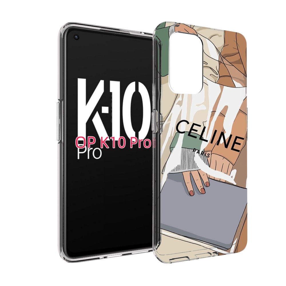 

Чехол MyPads пакет-келин-париж женский для OPPO K10 Pro, Прозрачный, Tocco