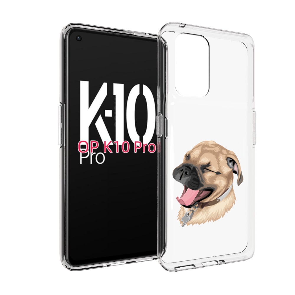 

Чехол MyPads очень-довольная-собака для OPPO K10 Pro, Прозрачный, Tocco