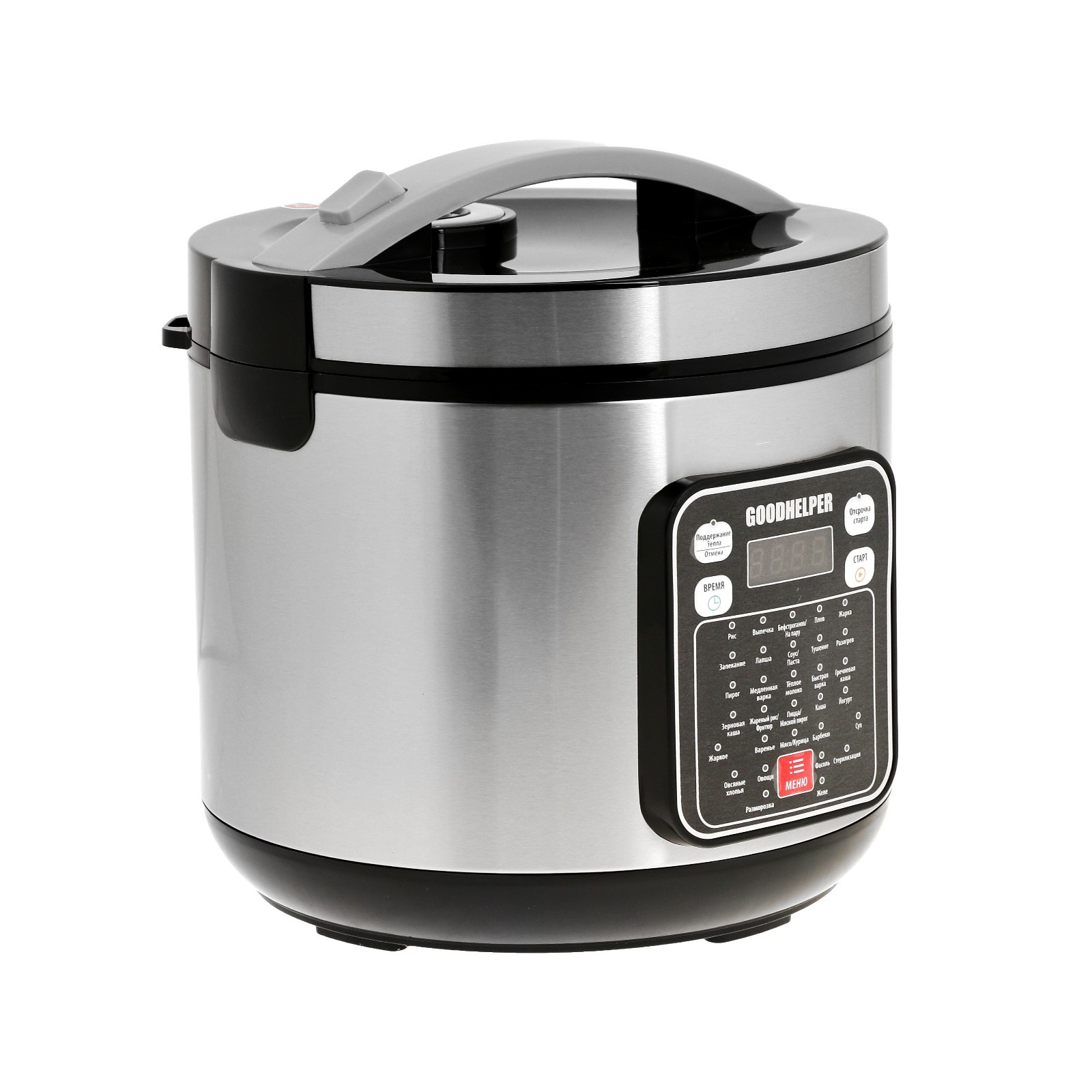 

Мультиварка Goodhelper МС-5200 серебристый; черный, МС-5200
