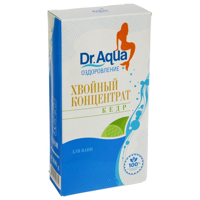 

Хвойный концентрат Dr. Aqua «Кедр», 800 г, Зеленый