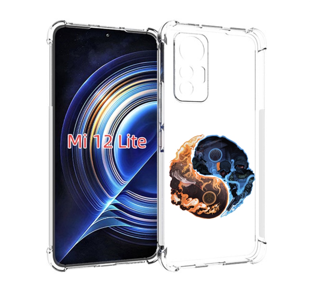 

Чехол MyPads кс-го-инь-янь для Xiaomi 12 Lite, Прозрачный, Tocco
