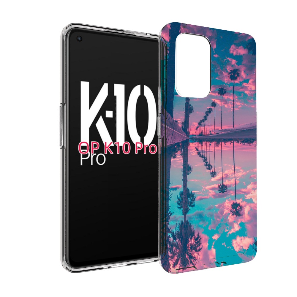 

Чехол MyPads отражение-пальм для OPPO K10 Pro, Прозрачный, Tocco