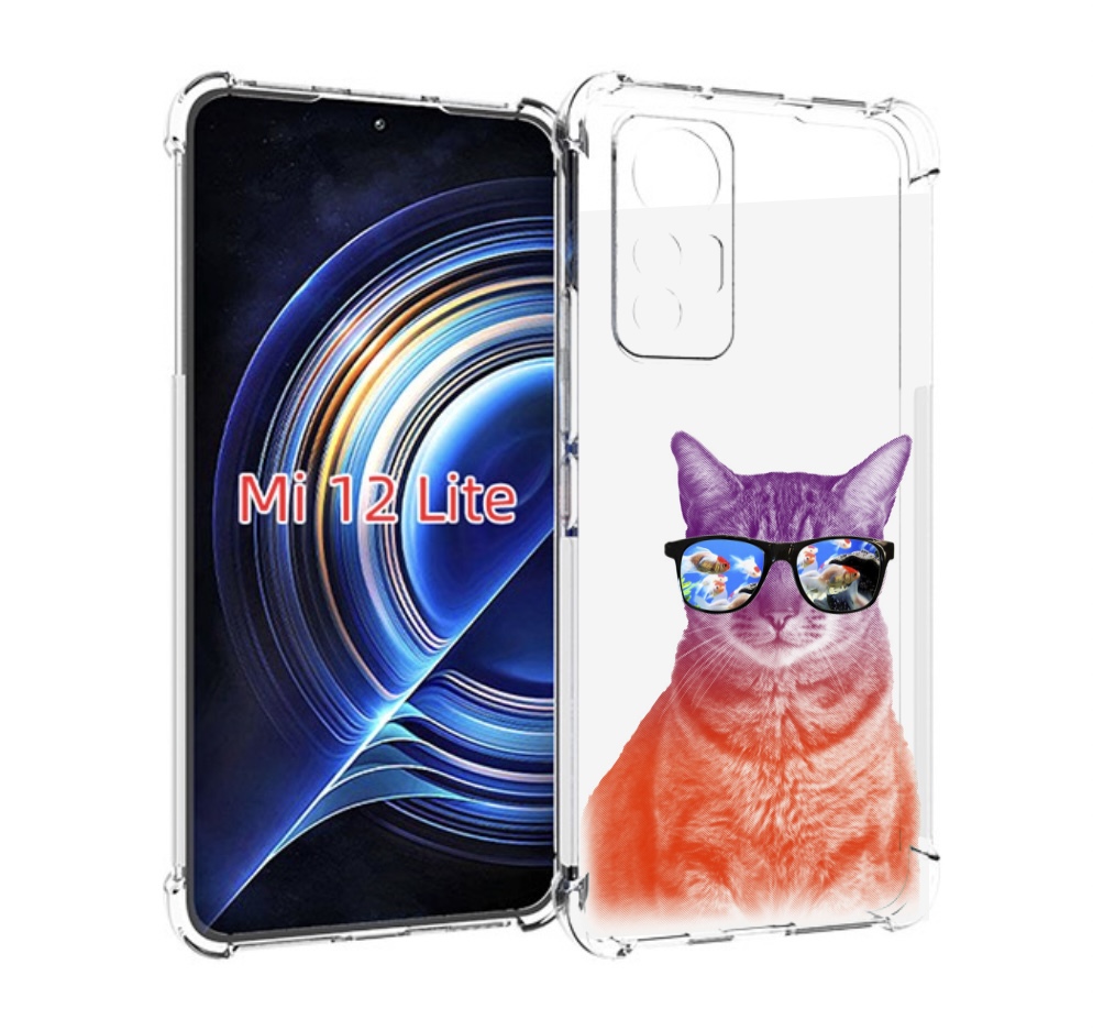 

Чехол MyPads крутой кот-2 для Xiaomi 12 Lite, Прозрачный, Tocco