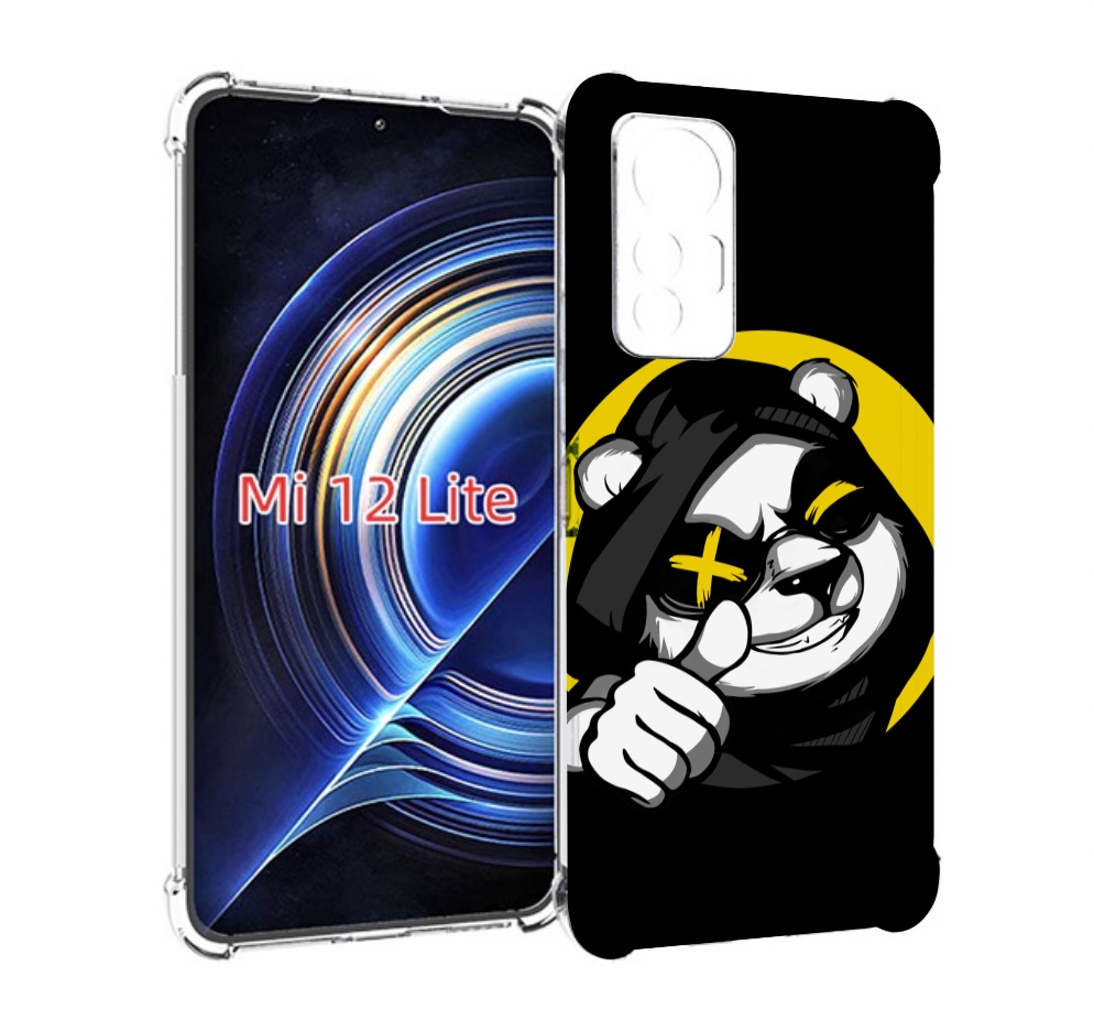 

Чехол MyPads крутая пандочка ок для Xiaomi 12 Lite, Прозрачный, Tocco