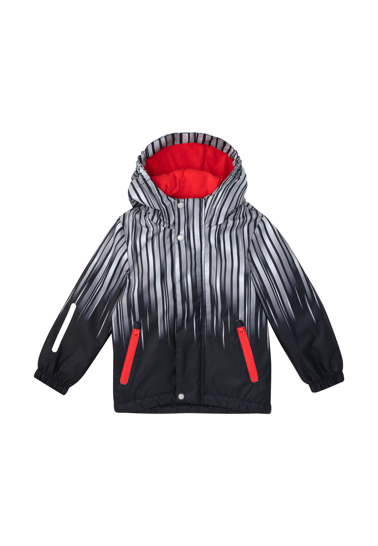 Куртка детская Oldos Томас ALSS23JK1T125, цвет серый_черный, размер 128