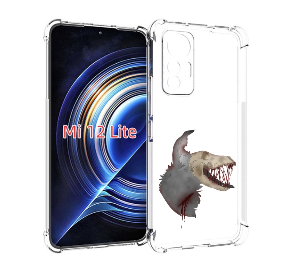 

Чехол MyPads кровавый-череп для Xiaomi 12 Lite, Прозрачный, Tocco