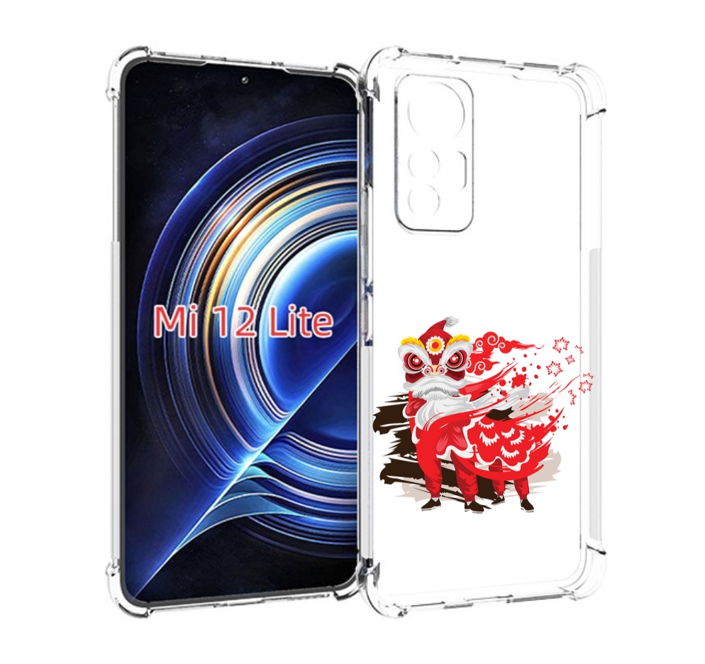 

Чехол MyPads красный-карнавал для Xiaomi 12 Lite, Прозрачный, Tocco