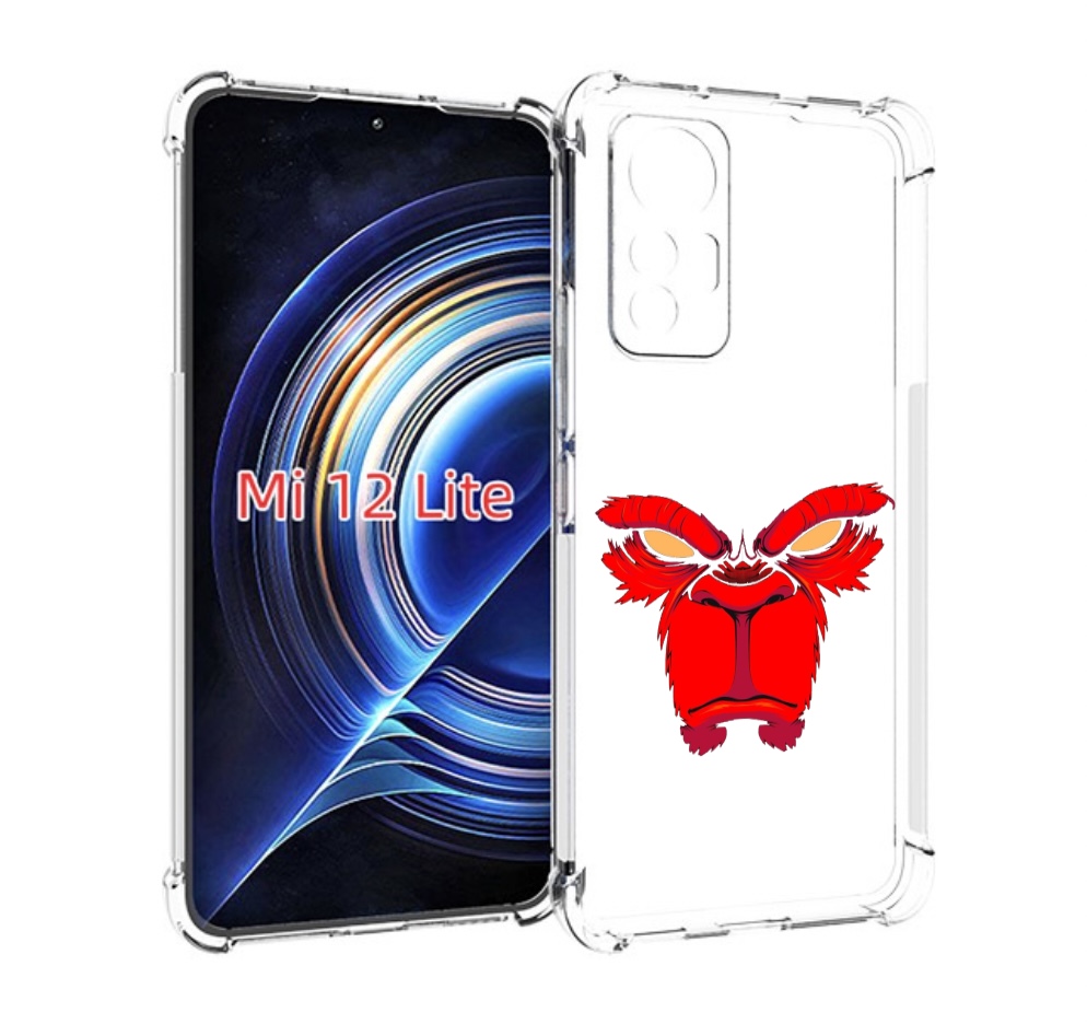

Чехол MyPads красная обезьяна в темноте для Xiaomi 12 Lite, Прозрачный, Tocco