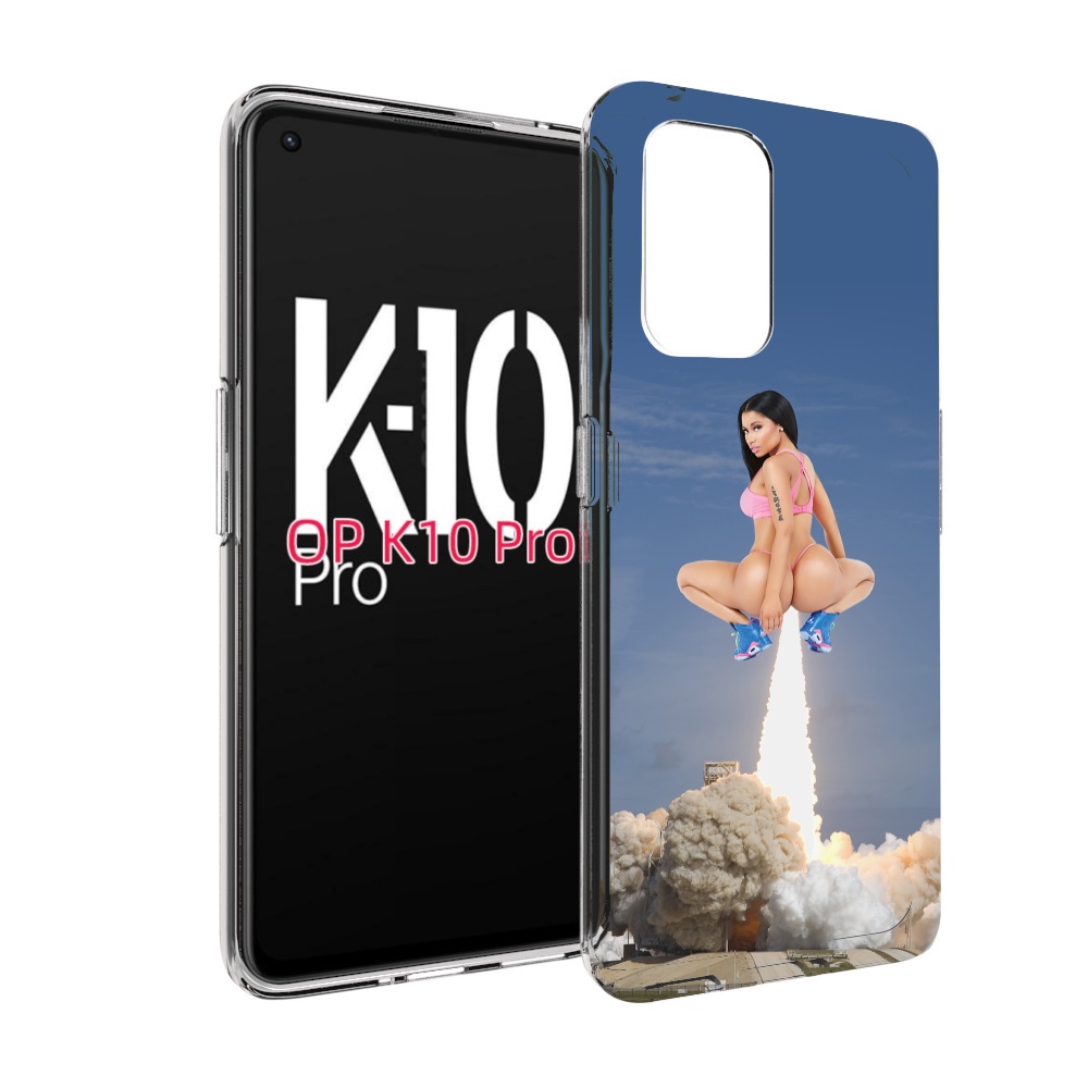 

Чехол MyPads ники-минаж-ракета детский для OPPO K10 Pro, Прозрачный, Tocco