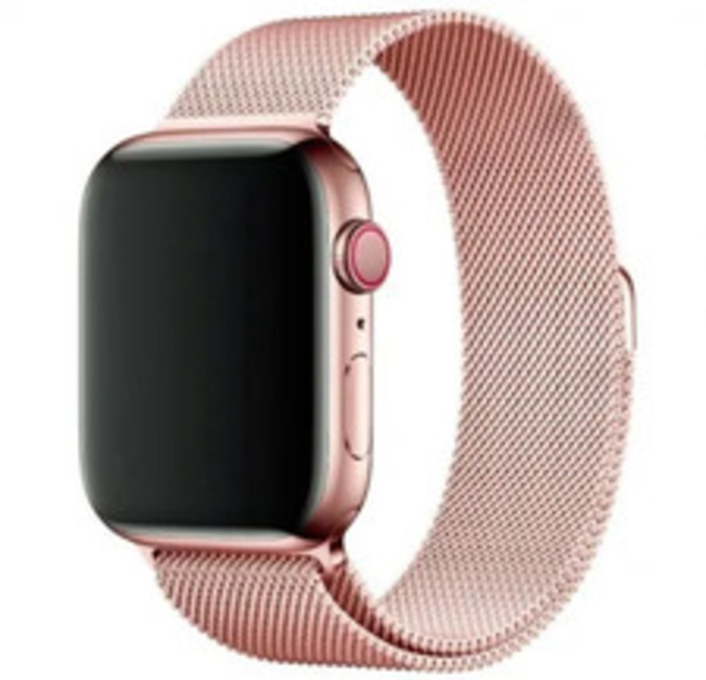 

Ремешок миланcкий из нержавеющей стали для Apple Watch 42/44мм (10), красное золо